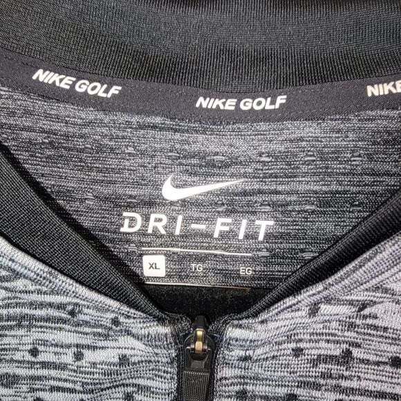 Nike Men's Dri-FIT Gray Half Zip Golf Pullover Top Size XL - Picture 6 of 8